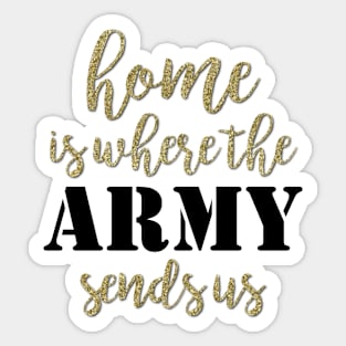 Home is Where the Army takes Us Sticker